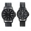 Alexandre Christie AC 1008 Full Black Leather Couple